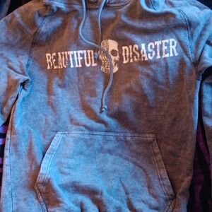 Beautiful Disaster Women's Gray Pullover Hoodie
